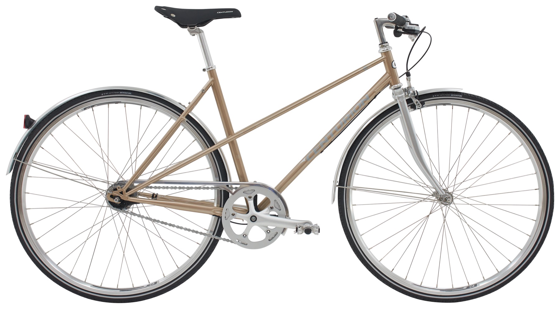 Centurion Helium Dame 7 gear Shimano Nexus fodbremse blank creme sølv