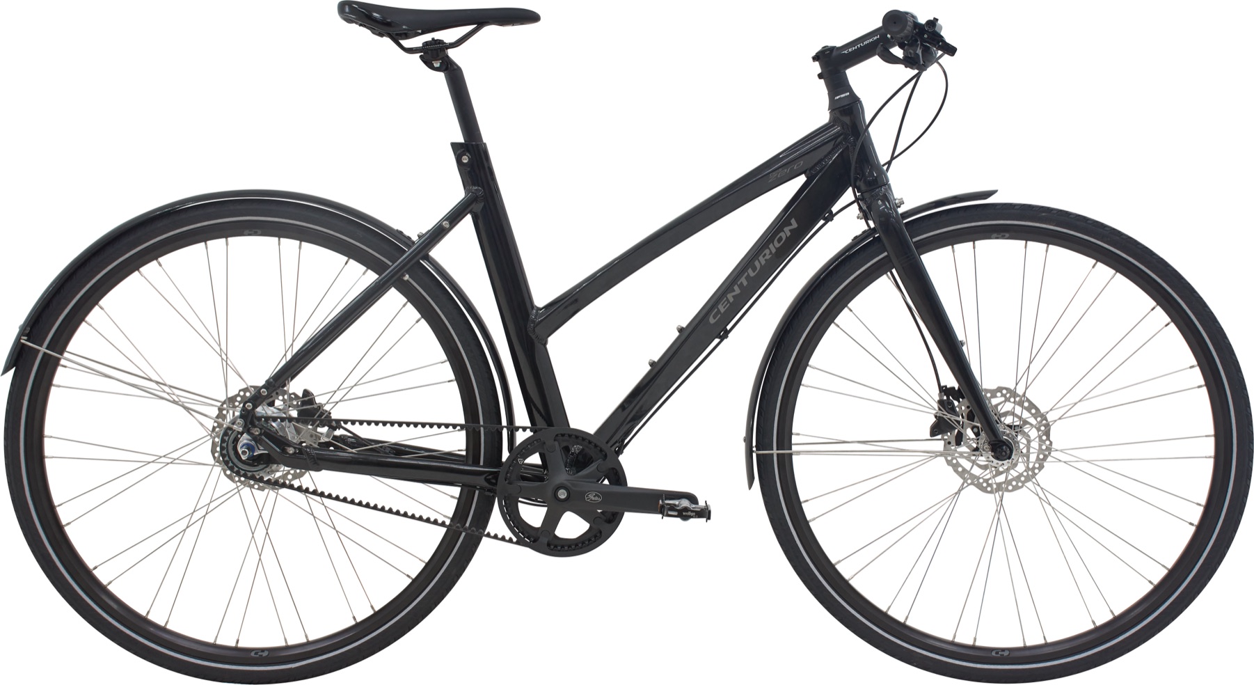 Centurion Zero Dame Belt 7 gear Shimano Nexus hydrauliske skivebremser blank sort