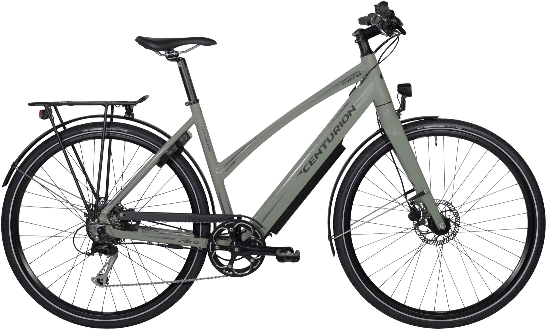 Centurion Zero E Dame 9 gear Shimano Alivio hydrauliske skivebremser grøn grå