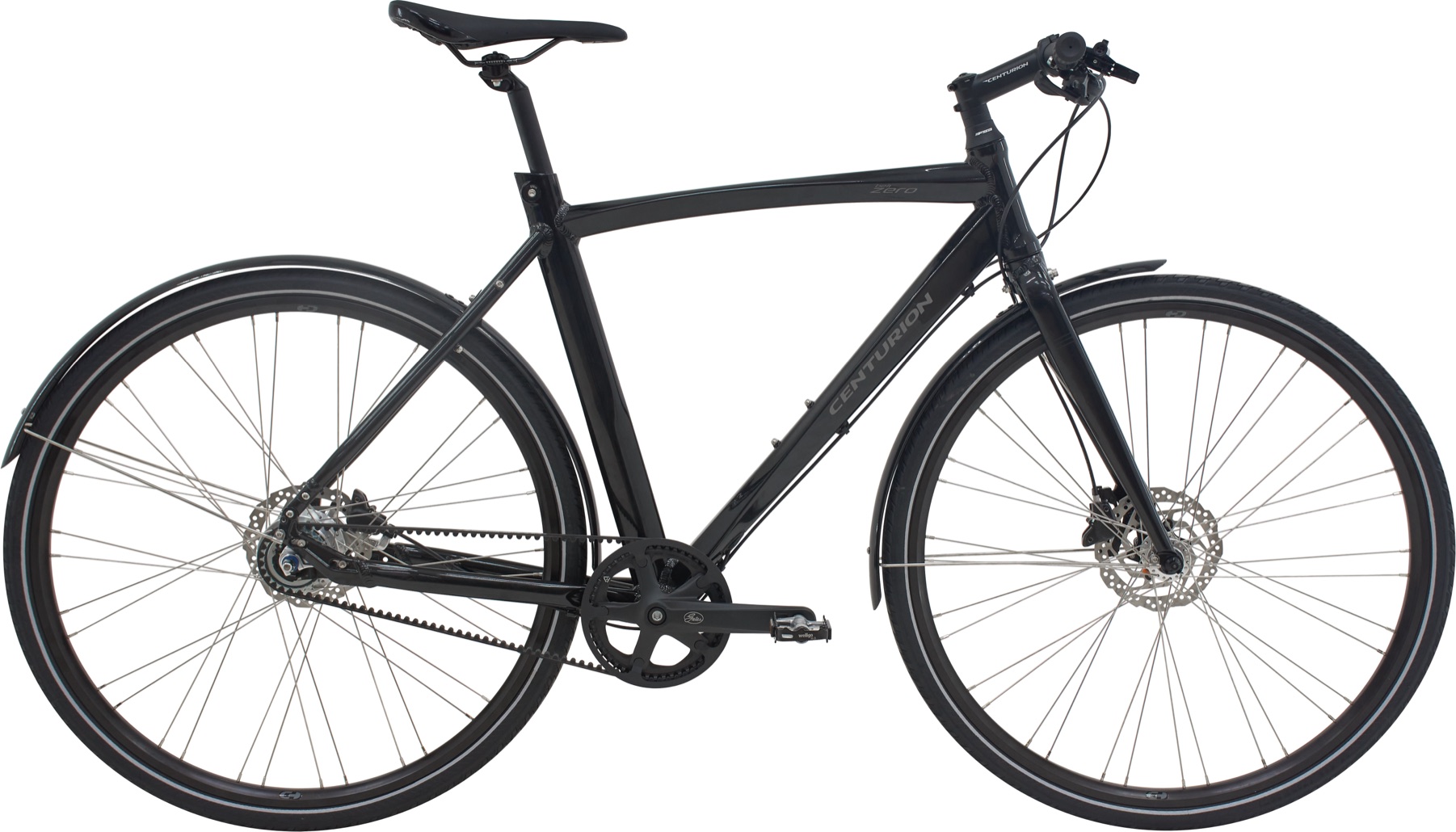 Centurion Zero Herre Belt 7 gear Shimano Nexus hydrauliske skivebremser blank sort