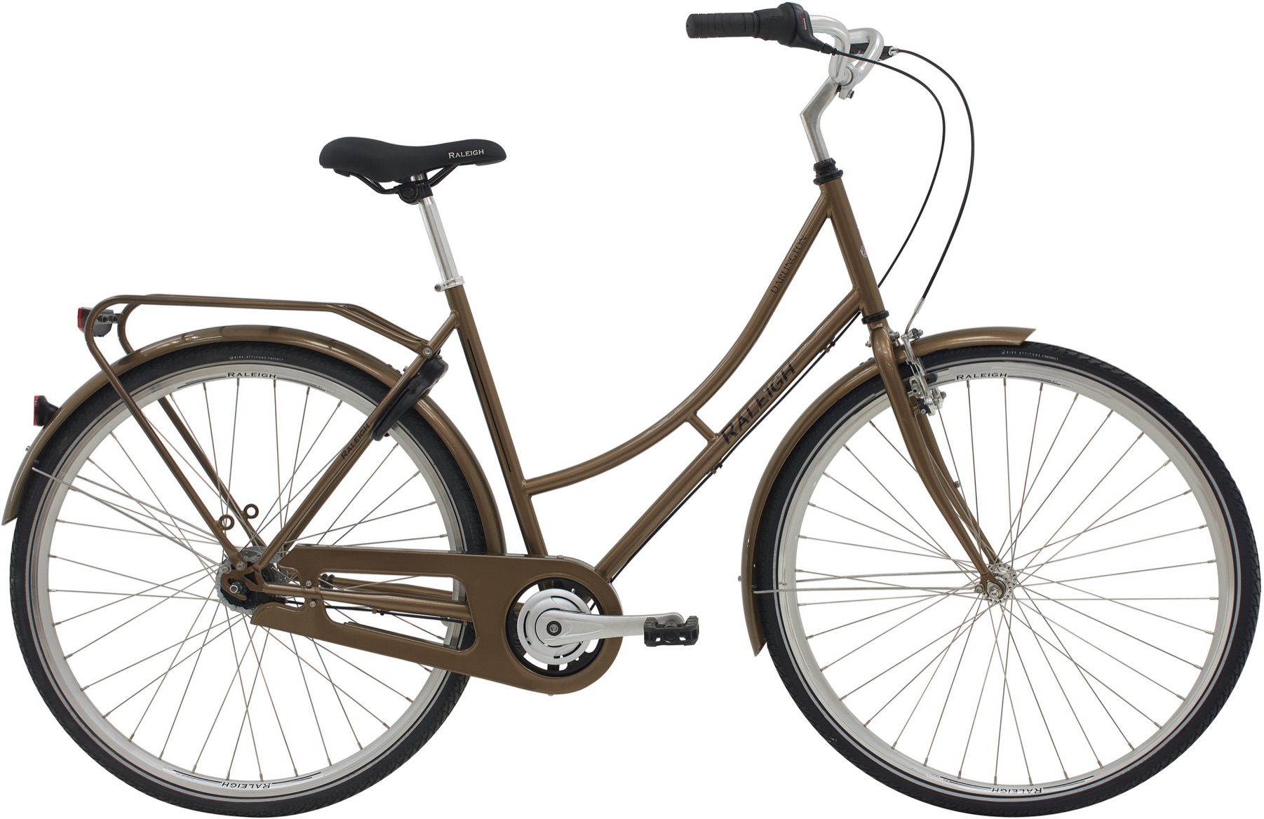Raleigh Darlington Dame 3 gear Shimano Nexus fodbremse blank kobber