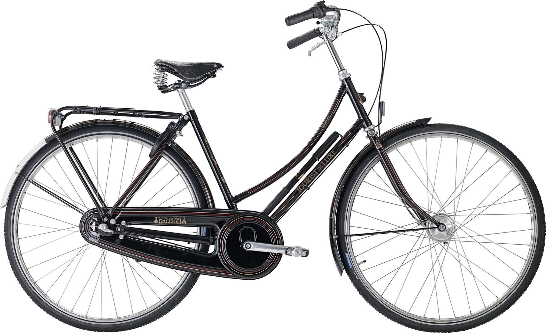 Raleigh Tourist de Luxe Dame 3 gear Shimano Nexus fodbremse blank sort