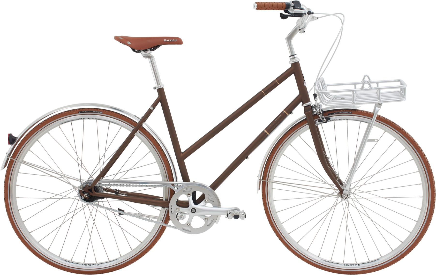 Raleigh Yate Cargo Dame 7 gear Shimano Nexus fodbremse mat lys kobber