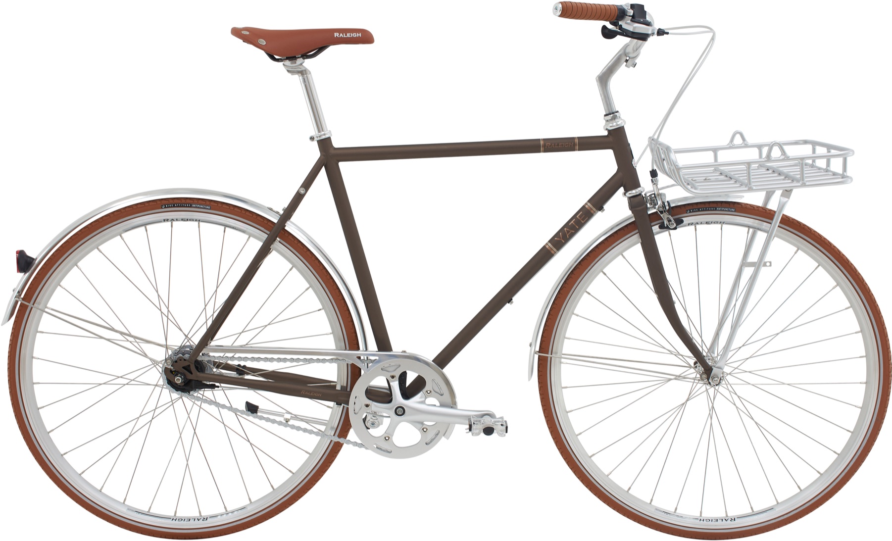 Raleigh Yate Cargo Herre 7 gear Shimano Nexus fodbremse mat mørk kobber