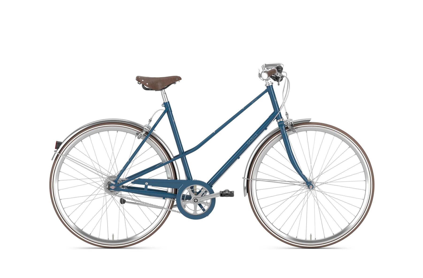 Gazelle Van Stael Mixte born blue blank